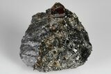 Fluorescent Zircon Crystal in Biotite Schist - Norway #175849-1